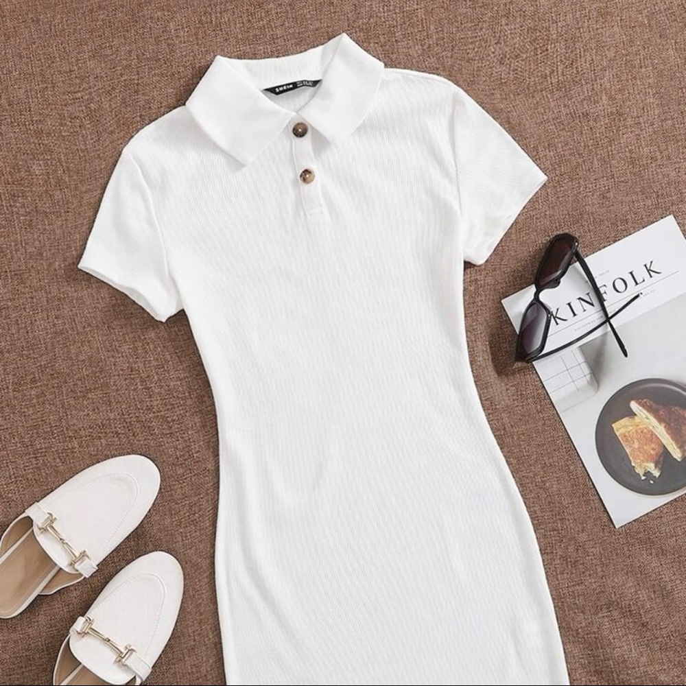 SHEIN Polo Shirt Dress